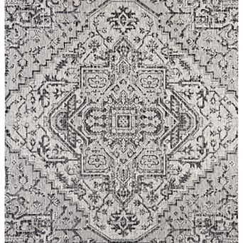 Estrella Bohemian Medallion Textured Weave Indoor/Outdoor Area Rug