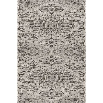 Estrella Bohemian Medallion Textured Weave Indoor/Outdoor Area Rug