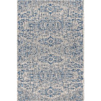 Estrella Bohemian Medallion Textured Weave Indoor/Outdoor Area Rug