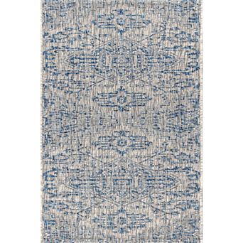 Estrella Bohemian Medallion Textured Weave Indoor/Outdoor Area Rug