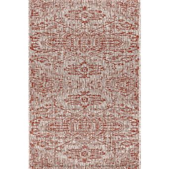 Estrella Bohemian Medallion Textured Weave Indoor/Outdoor Area Rug