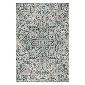 Estrella Bohemian Medallion Textured Weave Indoor/Outdoor Area Rug