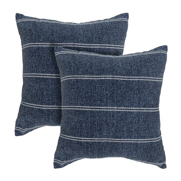 Sheffield Home Woven Chenille Throw Pillows 2piece Set