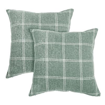 Sheffield Home Woven Chenille Throw Pillows 2 piece Set