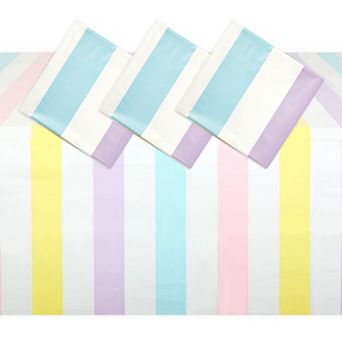 Ice Cream Birthday Party Decorations, Plastic Tablecloth (54 X 108 in 3 Pack)
