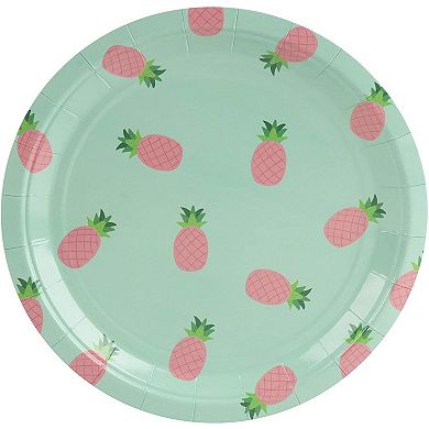 Blue Panda Pineparty Supplies Pack Plates Cups Napkins (serves 24)