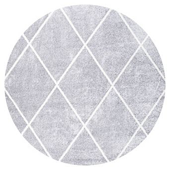 Cole Minimalist Diamond Trellis Area Rug