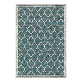 Trebol Moroccan Trellis Textured Weave Indoor/outdoor Area Rug