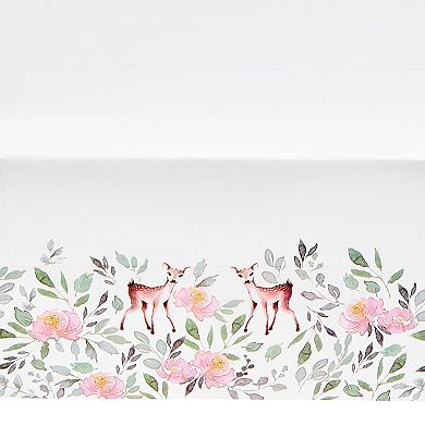 3 Pack Plastic Tablecloths Rectangle Tables Oh Deer Woodland Party 54" X 108"