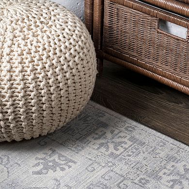 Kasbah Modern Vintage Medallion Area Rug