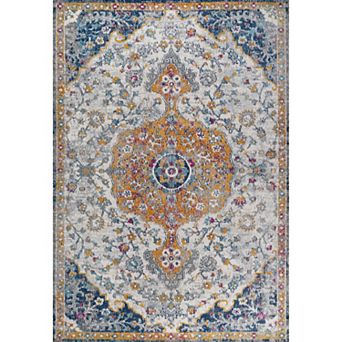Lorena Ornate Boho Medallion Area Rug