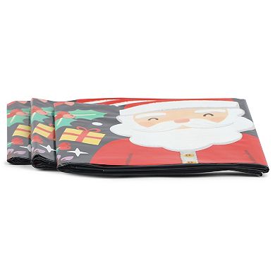 3x Christmas Santa Claus Tablecloth For Holiday Party Table Cover Decor 54x108"