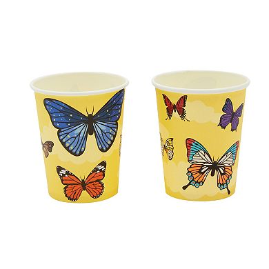 144 Pc Dinnerware Set, Butterfly Birthday Party Supplies, Serves 24