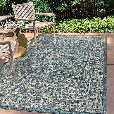 Malta Bohemian Medallion Textured Weave Indoor/outdoor Area Rug