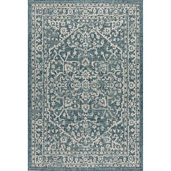 Malta Bohemian Medallion Textured Weave Indoor/outdoor Area Rug