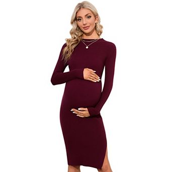 Women Casual Dress Tie V Neck Ruffle Long Sleeve Drawstring Waist A-Line Layering Swing Midi Dress