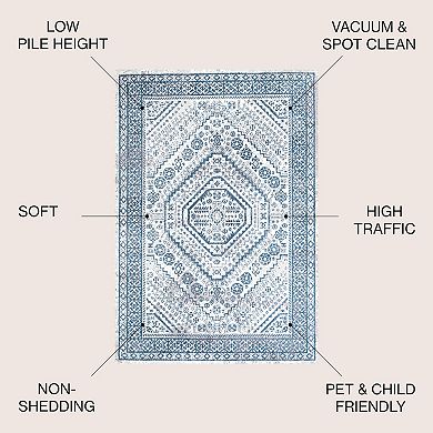 Boho Cottage Medallion Area Rug