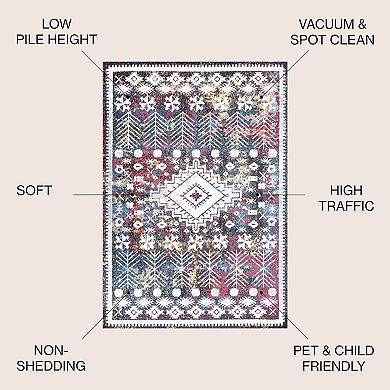 Dhiya Distressed Kilim Area Rug