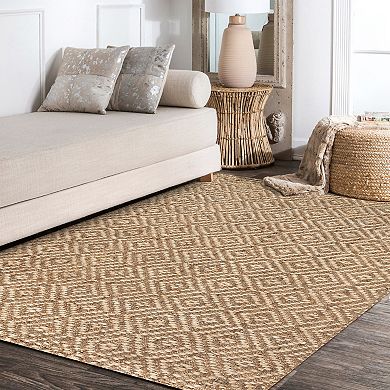Juba Moroccan Geometric Diamond Area Rug