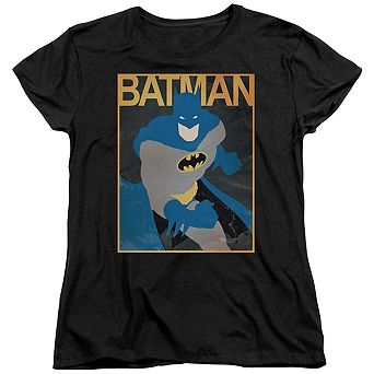 Batman Simple Bm Poster Short Sleeve Womens T-shirt