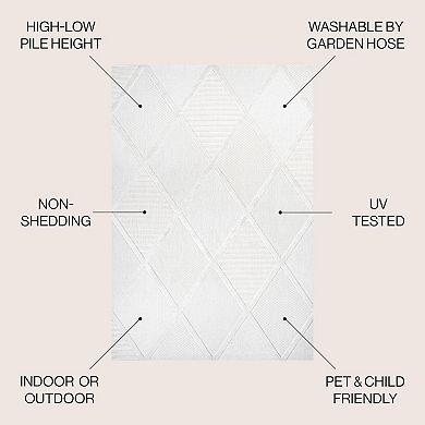Salines Diamond Trellis Indoor/outdoor Area Rug