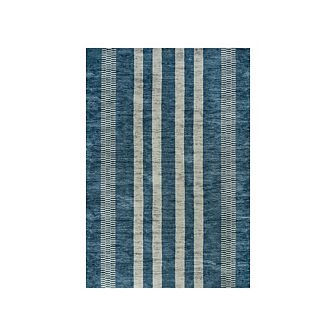 Vichy Geometric Striped Machine-washable Runner Rug