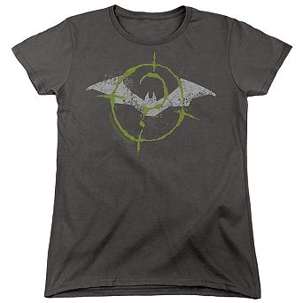 The Batman (2022) Scribbles Bat Logo Short Sleeve Women´s T-Shirt
