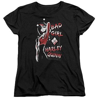 Batman Bad Girl Short Sleeve Womens T-shirt