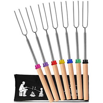 Zulay Kitchen Marshmallow Roasting Sticks (32 Inch) - 7 Pack