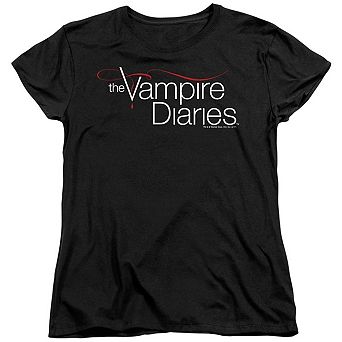 Vampire Diaries Tvd Logo Short Sleeve Womens T-shirt