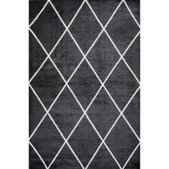 Cole Minimalist Diamond Trellis Area Rug