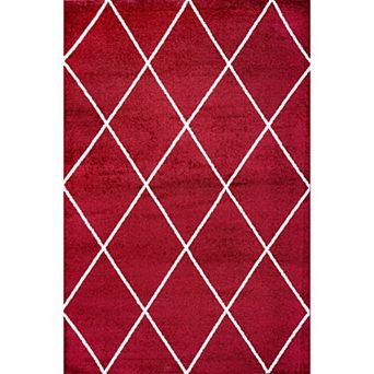 Cole Minimalist Diamond Trellis Area Rug