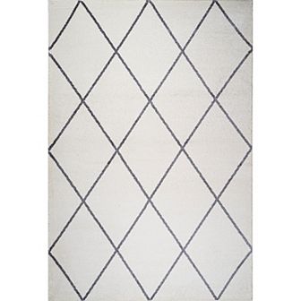 Cole Minimalist Diamond Trellis Area Rug