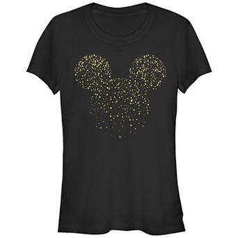 Disney's Mickey Mouse Confetti Filled Head Juniors' Graphic Tee