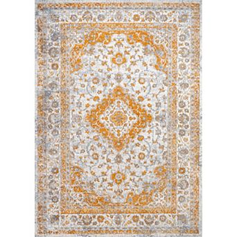 Indhira Ornate Medallion Area Rug