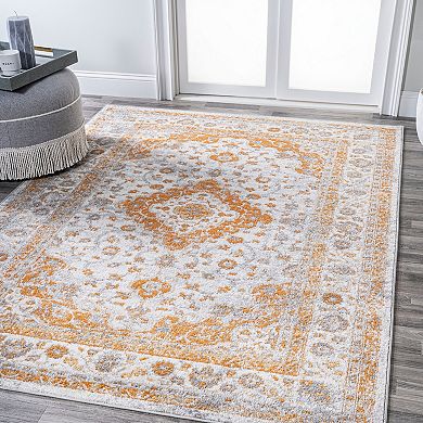 Indhira Ornate Medallion Area Rug