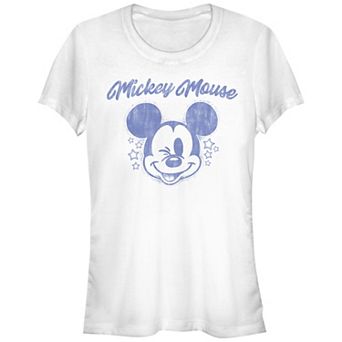Disney's Mickey Mouse Winking Juniors' Graphic Tee