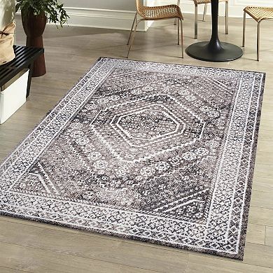 Boho Cottage Medallion Area Rug