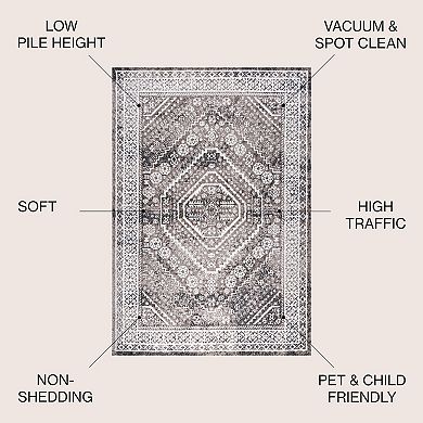 Boho Cottage Medallion Area Rug