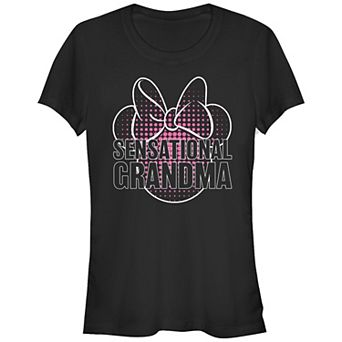 Disney's Minnie Mouse Sensational Grandma Juniors' Graphic Tee