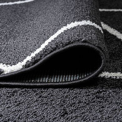 Cole Minimalist Diamond Trellis Area Rug