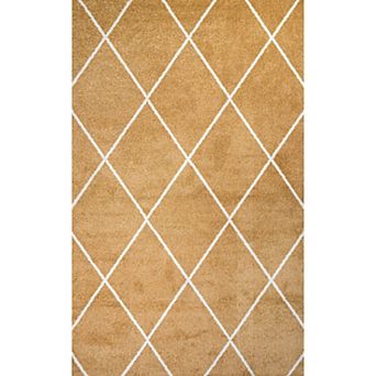 Cole Minimalist Diamond Trellis Area Rug