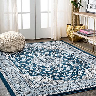 Palmette Modern Floral Area Rug