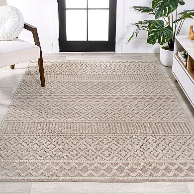 Ormond High-low Modern Trellis Geometric Area Rug