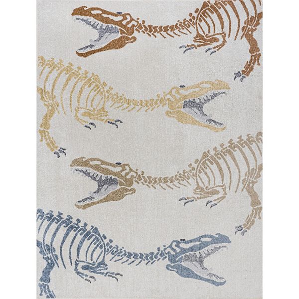 Minha Rainbow Dot Modern Machine Washable Area Rug