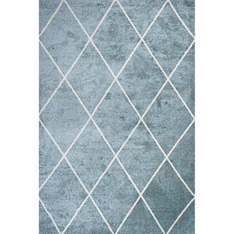 Cole Minimalist Diamond Trellis Area Rug