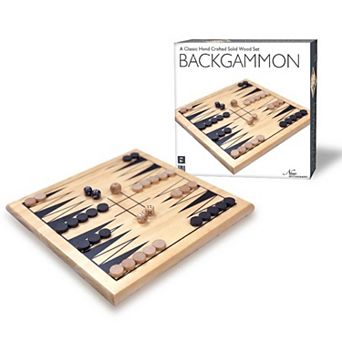 New Entertainment Wooden Backgammon Game Set