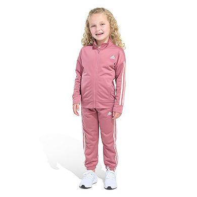 Baby & Toddler Girl adidas Essential Zip-Up Jacket & Pants Set