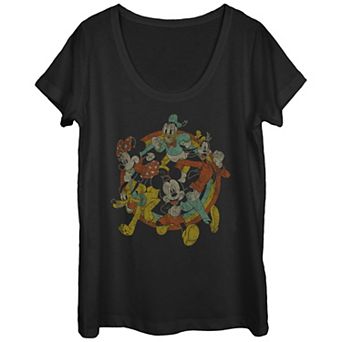 Disney's Mickey Mouse And Friends Happy Runners Juniors' Graphic Tee