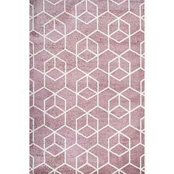 Tumbling Blocks Modern Geometric Area Rug